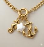 Collar Dijes Star Dorado