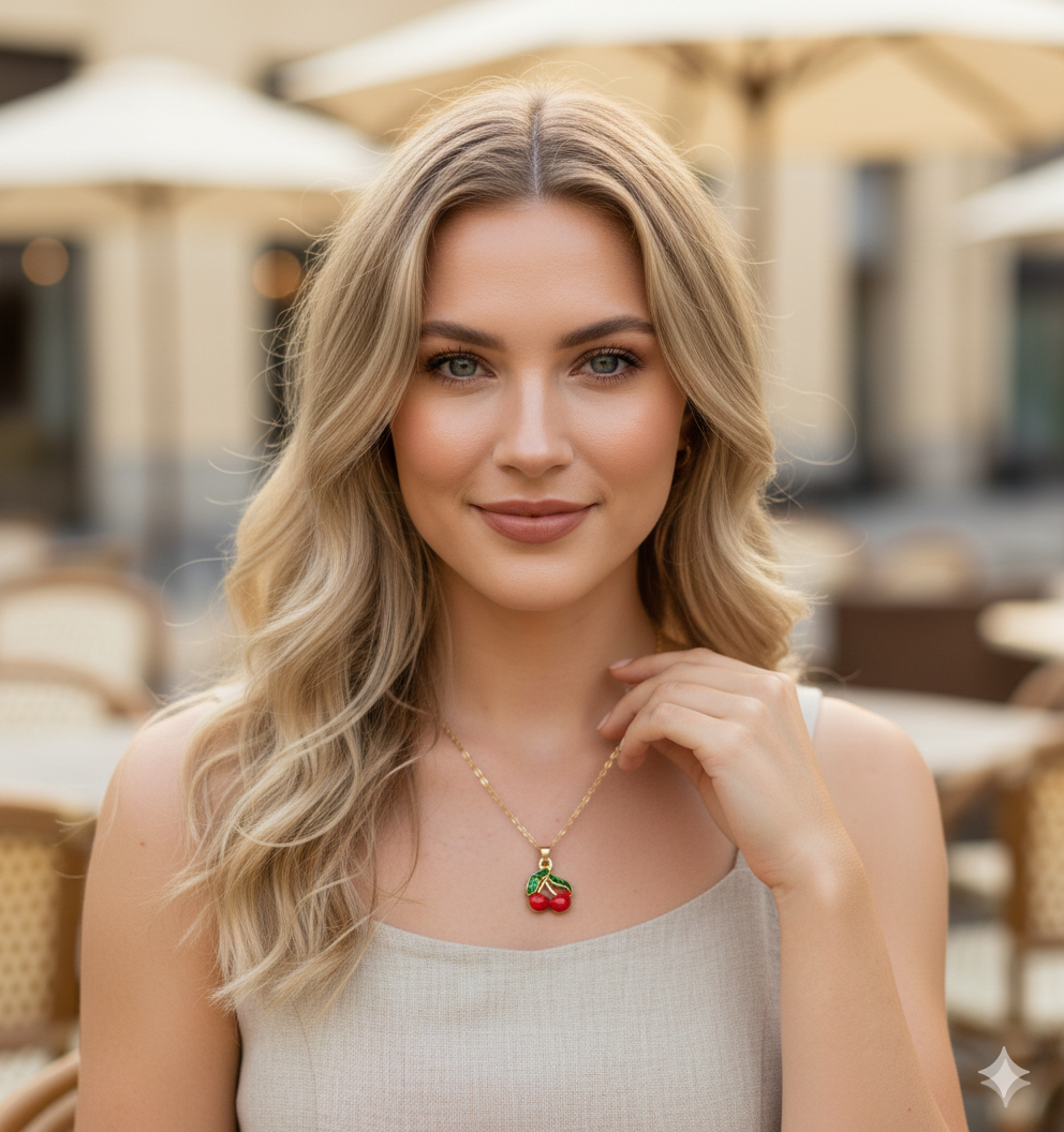 Collar Cherry Flats Frutal