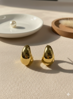 Aretes Gota Arracada Dorados
