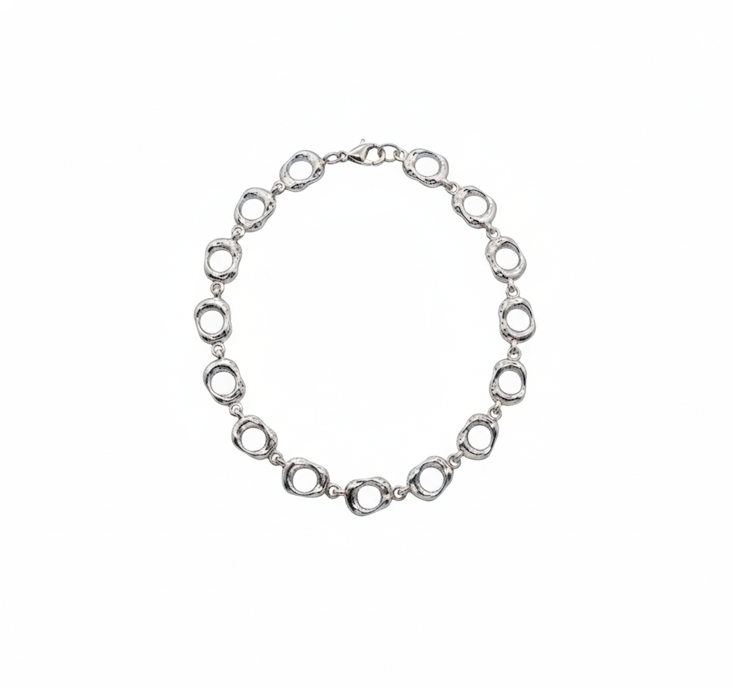 Collar laminado Egg Silver