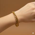 Pulsera Dorada King