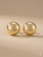 Aretes Punto Dorados