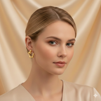 Aretes Twist Arracada Dorados