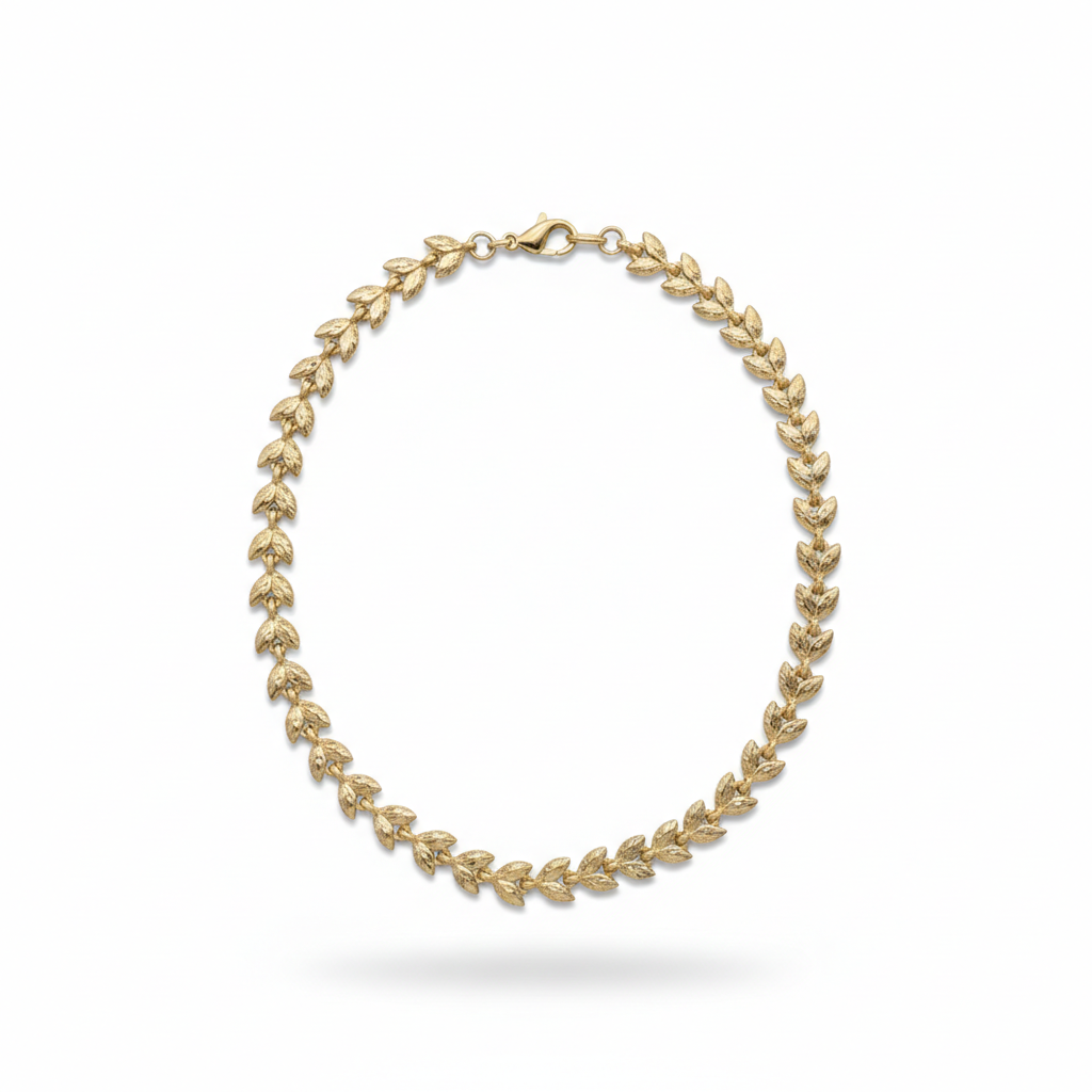 Collar Oro Laminado Corazones