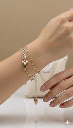 Pulsera Dorada Chrome
