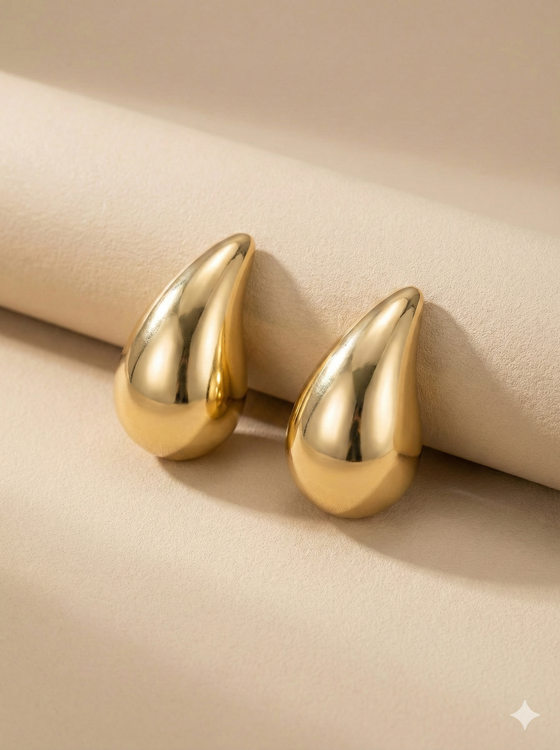 Aretes Gotas Min Dorados
