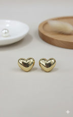 Aretes Heart Dorados