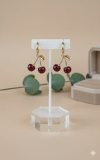 Arete Doble Cherry Dorado